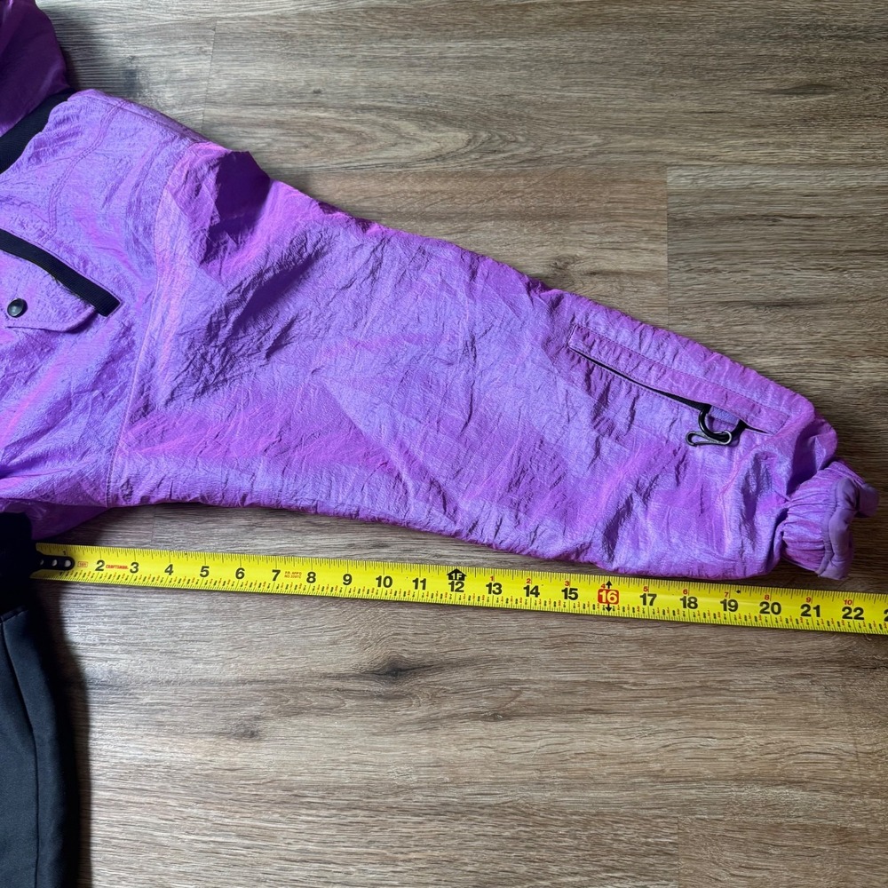 VTG NILS Skiwear One Piece Snowsuit Jumpsuit Iridescent Purple | Size XS - Picture 7 of 16